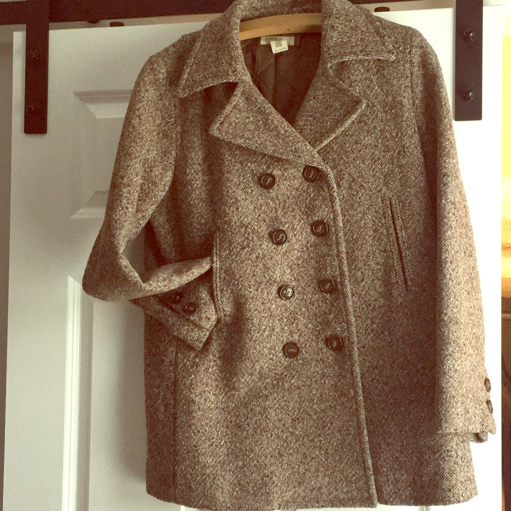 J. Crew Tweed pea coat